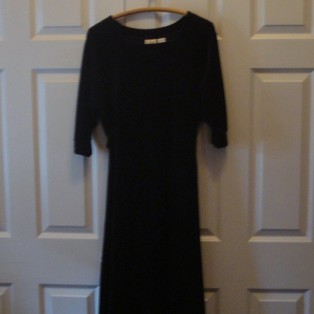 Black velvet dress